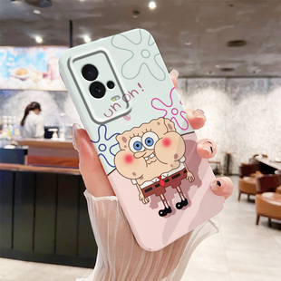 适用iQOO8手机壳软硅胶男女高级感V2136A防摔网红新款文艺情侣款镜头全包光面