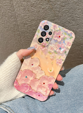 适用三星GalaxyA535G手机壳透明超薄软硅胶文艺网红高级感女