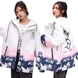 2024新款宽松休闲外套女短款春秋装学生ins潮流行运动棒球服风衣