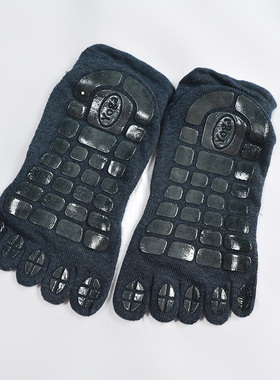 男士五指袜袜子休闲运动吸汗防臭瑜伽低帮防滑短筒地板袜五趾袜