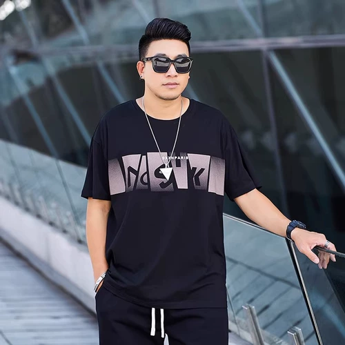 Летняя трендовая шелковая футболка с коротким рукавом, оверсайз, большой размер