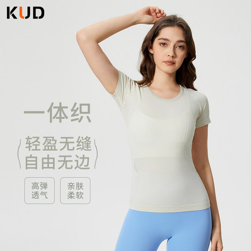 lulu薄款瑜伽运动短袖T恤夏季