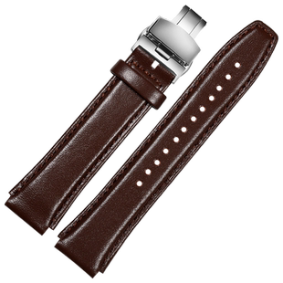 古潮真皮手表带适配卡西欧AW158 A158WA A159W-N1 A168/F-91皮带