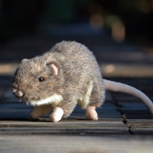可爱小老鼠毛绒玩具仿真小白鼠玩偶灰耗子公仔小摆件整蛊恶搞玩具