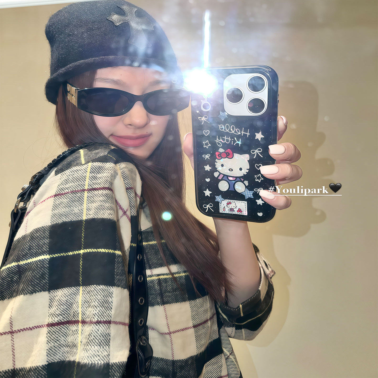 由里公园ins韩系甜酷可爱星星蝴蝶结猫咪17适用17pro苹果1