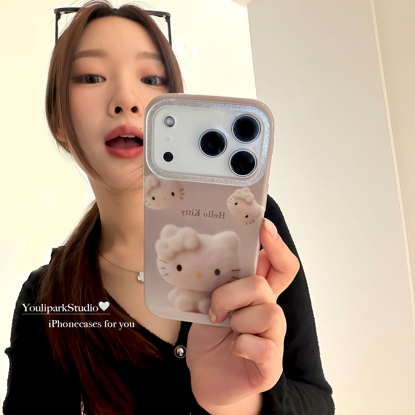 由里公园ins韩系秋冬软萌可爱毛绒绒猫咪17适用17pro苹果17ProMax手机壳iPhone16全包14新款16Promax保护套女,3C数码配件,手机保护套/壳,淘宝优惠券,粉丝福利购,淘宝优惠卷