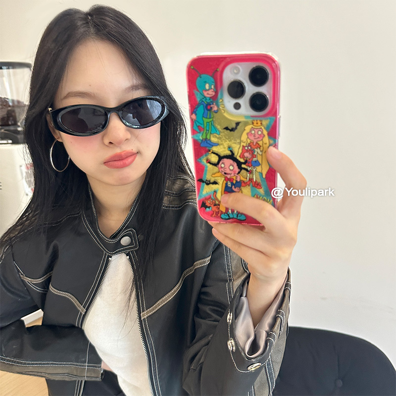 苹果手机壳可爱卡通动漫魔女蒙娜