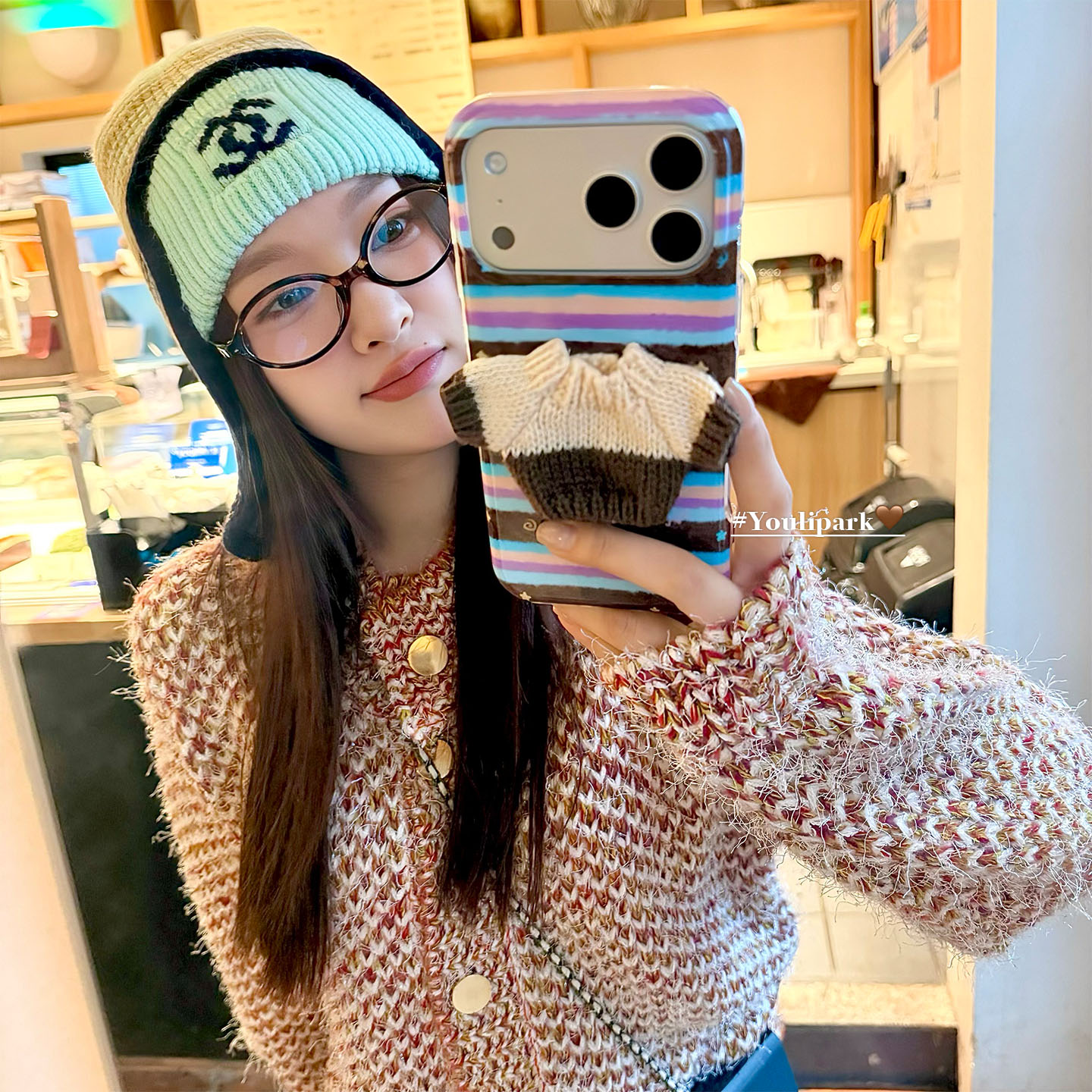 创意条纹立体针织毛衣苹果手机壳