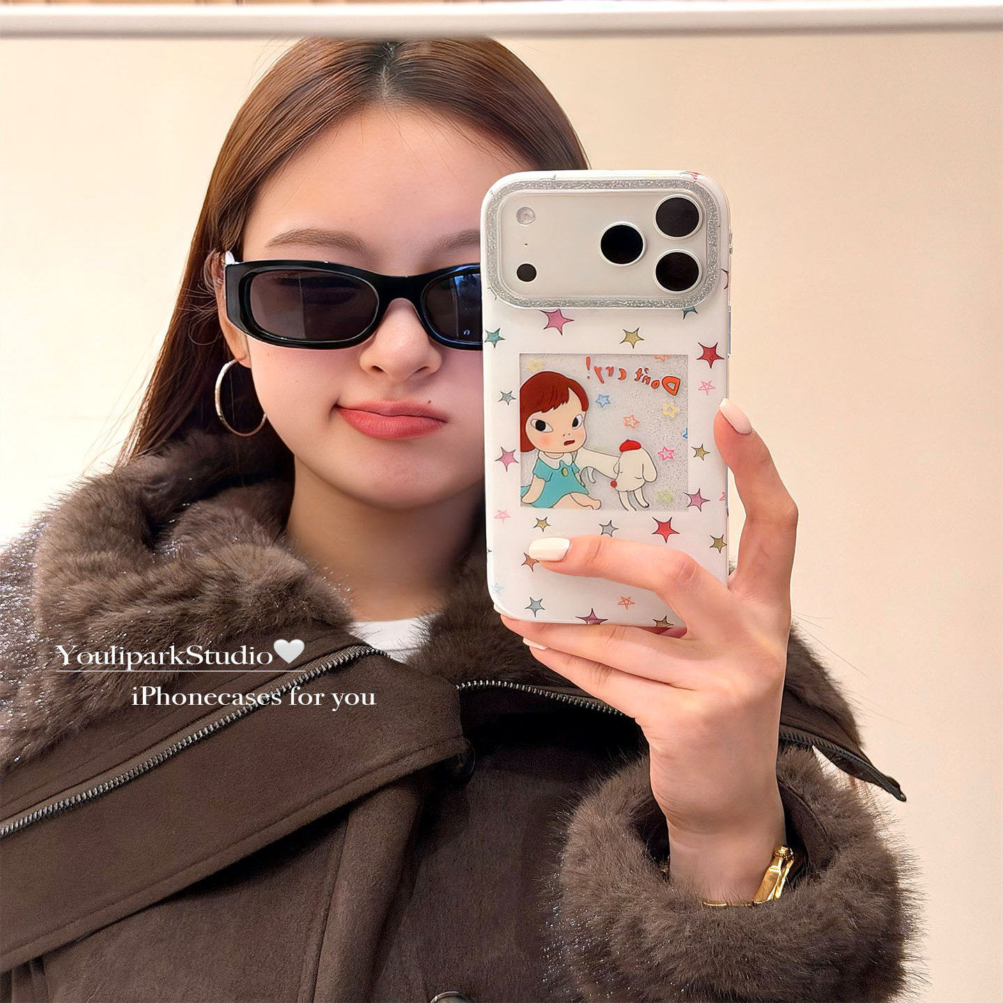 由里公园ins可爱闪粉星星小狗奈良美智插画适用17pro苹果17ProMax手机壳iPhone16全包14新款16Promax保护套女,3C数码配件,手机保护套/壳,淘宝优惠券,粉丝福利购,淘宝优惠卷