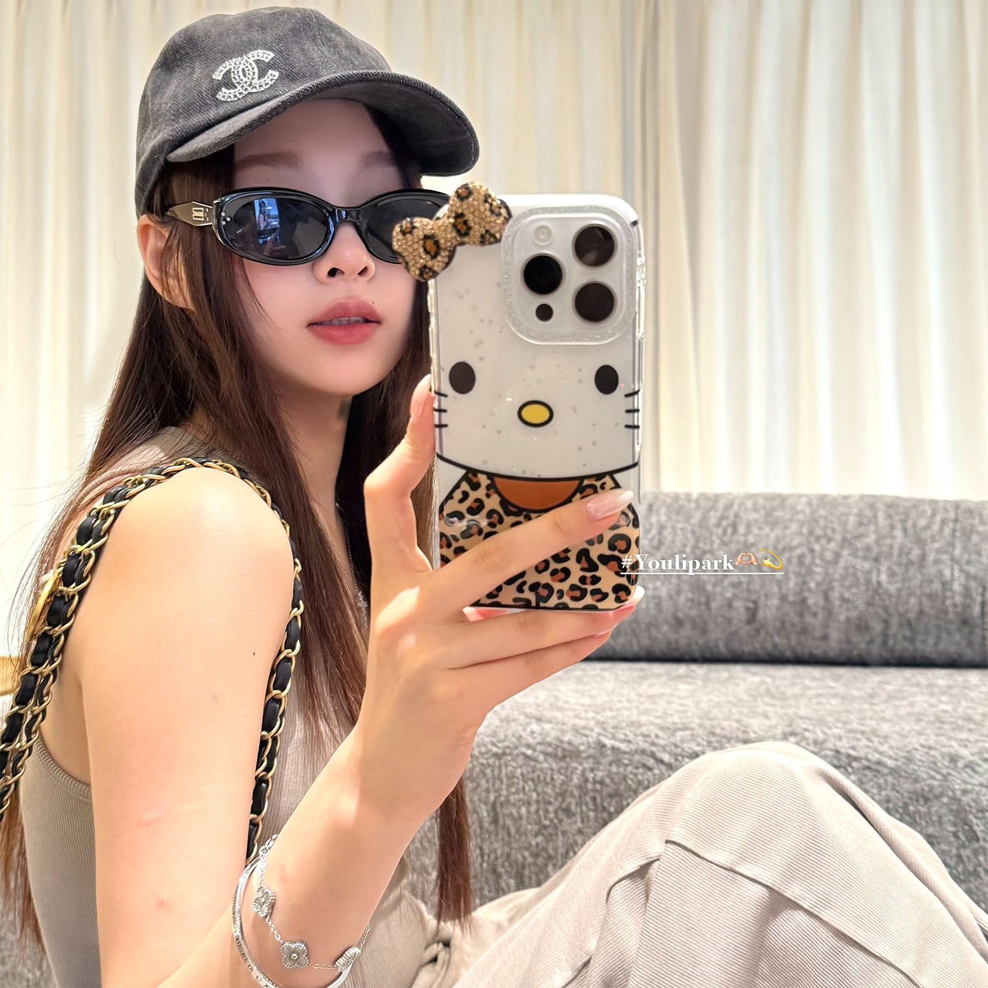 由里公园ins甜酷时髦豹纹闪钻蝴蝶结猫咪15适用16pro苹果16ProMax手机壳iPhone16全包14新款14Promax保护套女,3C数码配件,手机保护套/壳,淘宝优惠券,粉丝福利购,淘宝优惠卷
