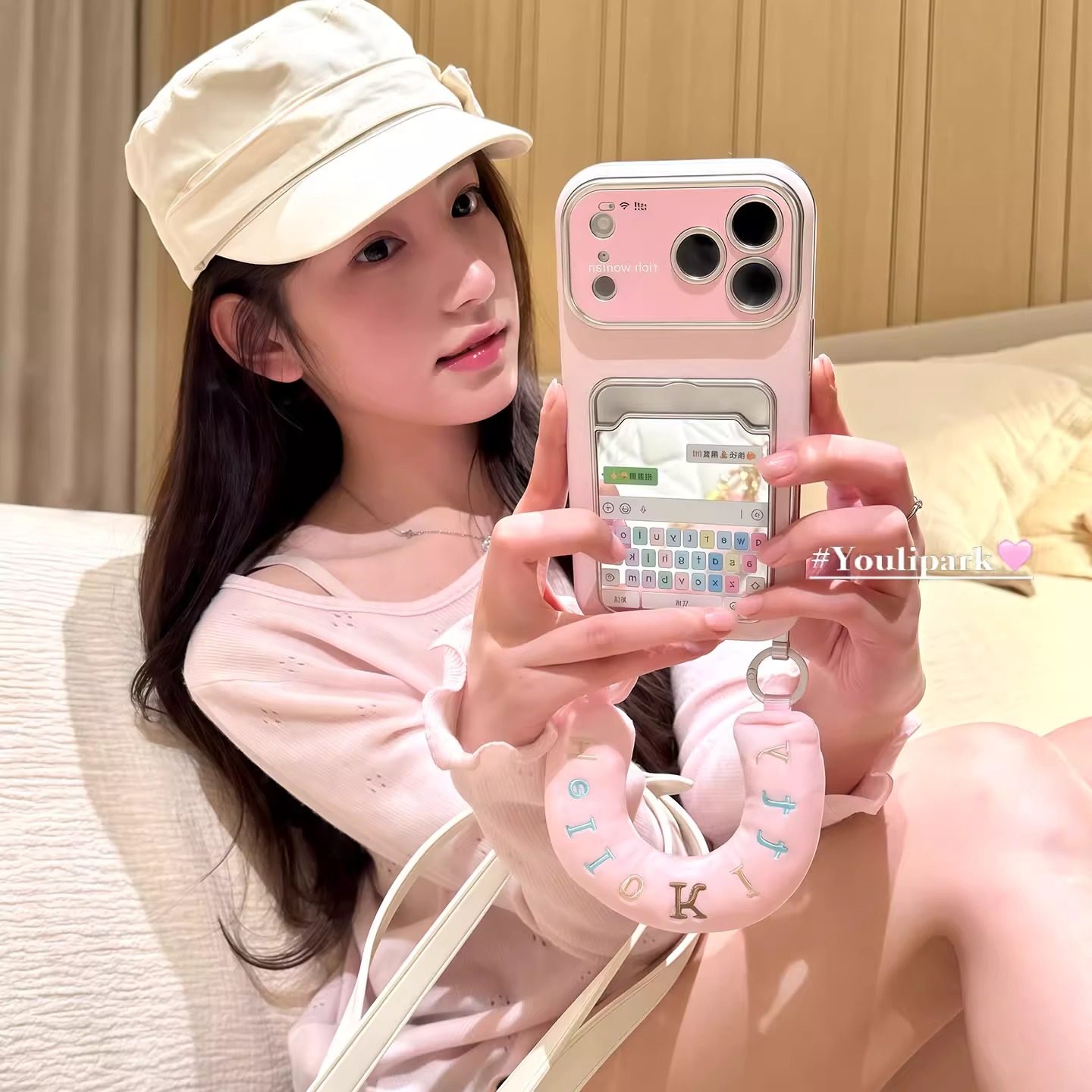 由里公园ins少女创意聊天框卡包手提腕带17适用17pro苹果17ProMax手机壳iPhone16全包14新款16Promax保护套13,3C数码配件,手机保护套/壳,淘宝优惠券,粉丝福利购,淘宝优惠卷