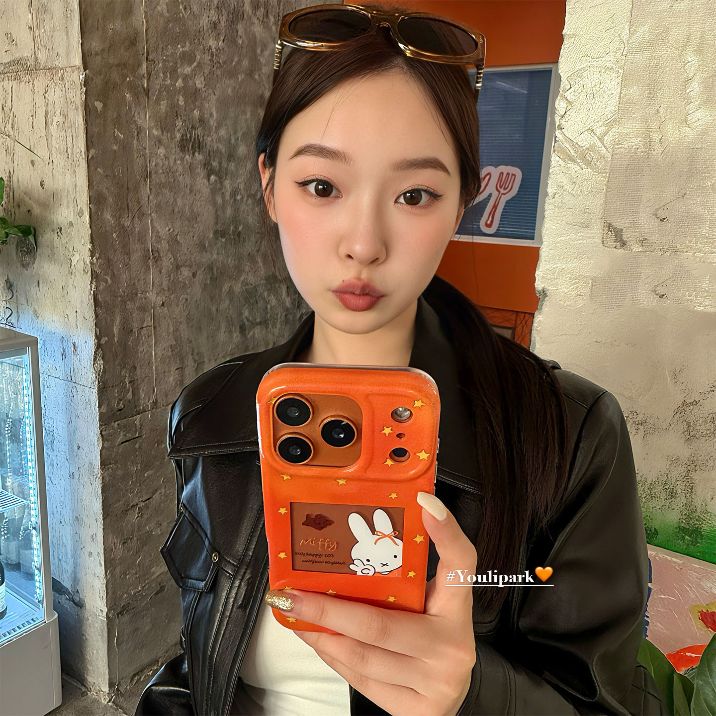 可爱星星米菲兔插画苹果手机壳女