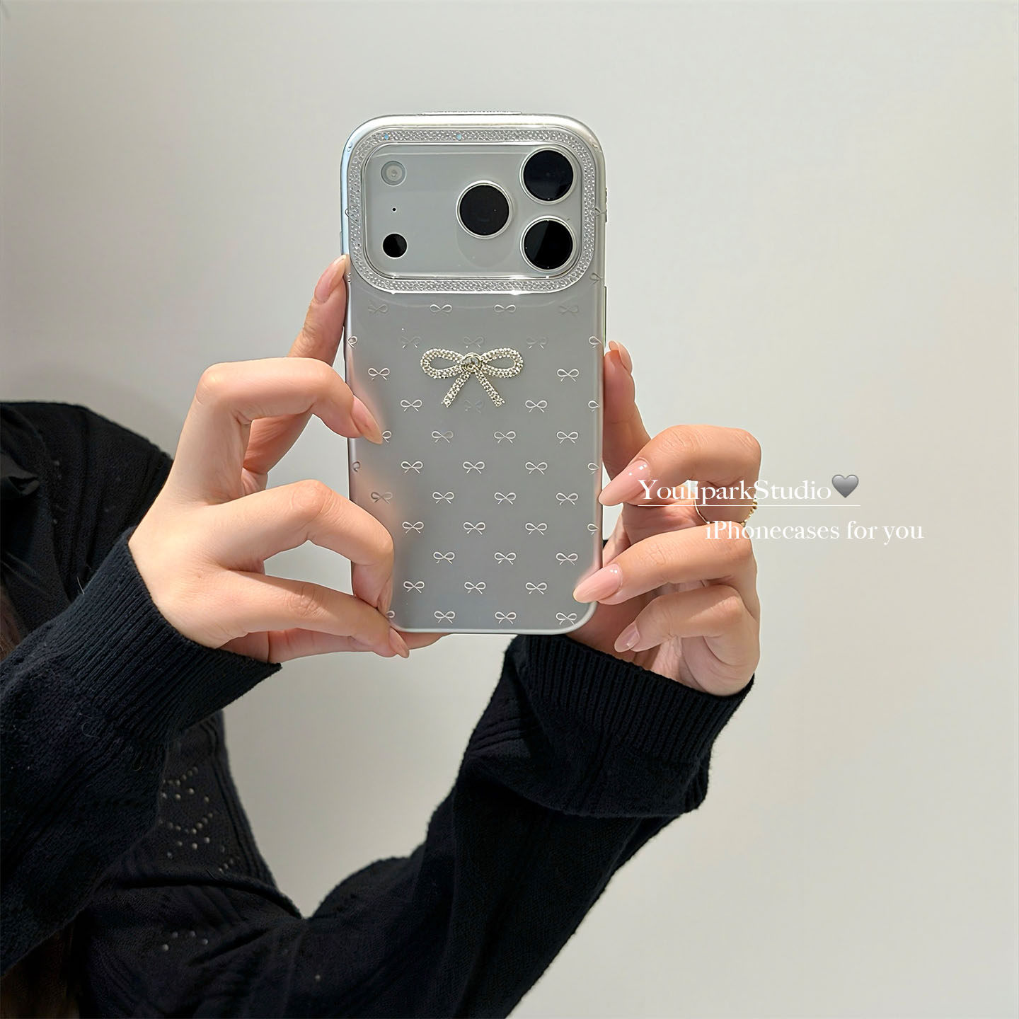 由里公园ins气质高级感立体闪钻蝴蝶结17适用17pro苹果17ProMax手机壳iPhone16全包14新款16Promax保护套13女,3C数码配件,手机保护套/壳,淘宝优惠券,粉丝福利购,淘宝优惠卷