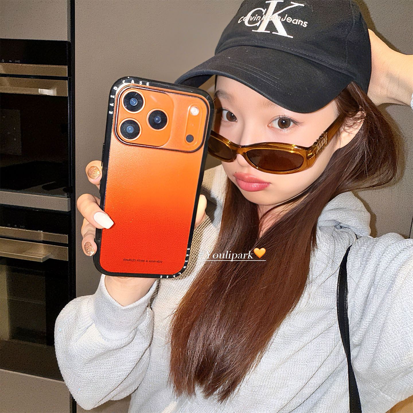 由里公园ins韩系半透橘色晕染格纹星星17适用17pro苹果17ProMax手机壳iPhone16全包14新款16Promax保护套13女,3C数码配件,手机保护套/壳,淘宝优惠券,粉丝福利购,淘宝优惠卷