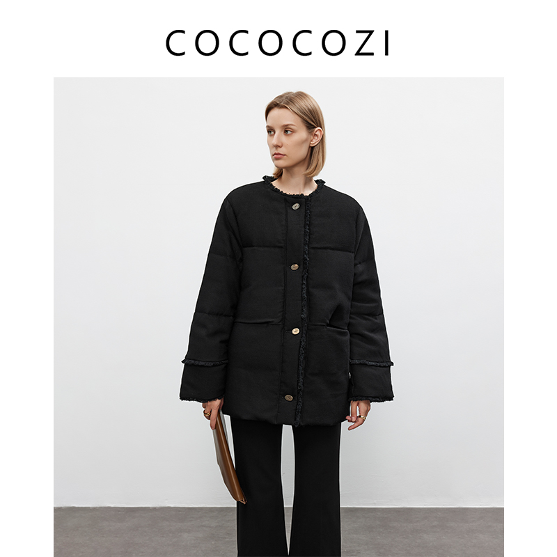 COCOCOZI丝毛花呢绸真丝羊毛