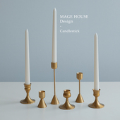 浪漫香薰蜡烛台长杆蜡烛支状蜡烛黄铜金色烛光晚餐烛台简约组合