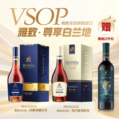 进口洋酒中秋雅致白兰地礼盒