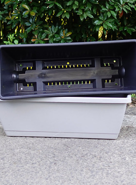 长方形霍伦花盆阳台家用加大加厚种菜蔬菜种植盆栽塑料树脂盆