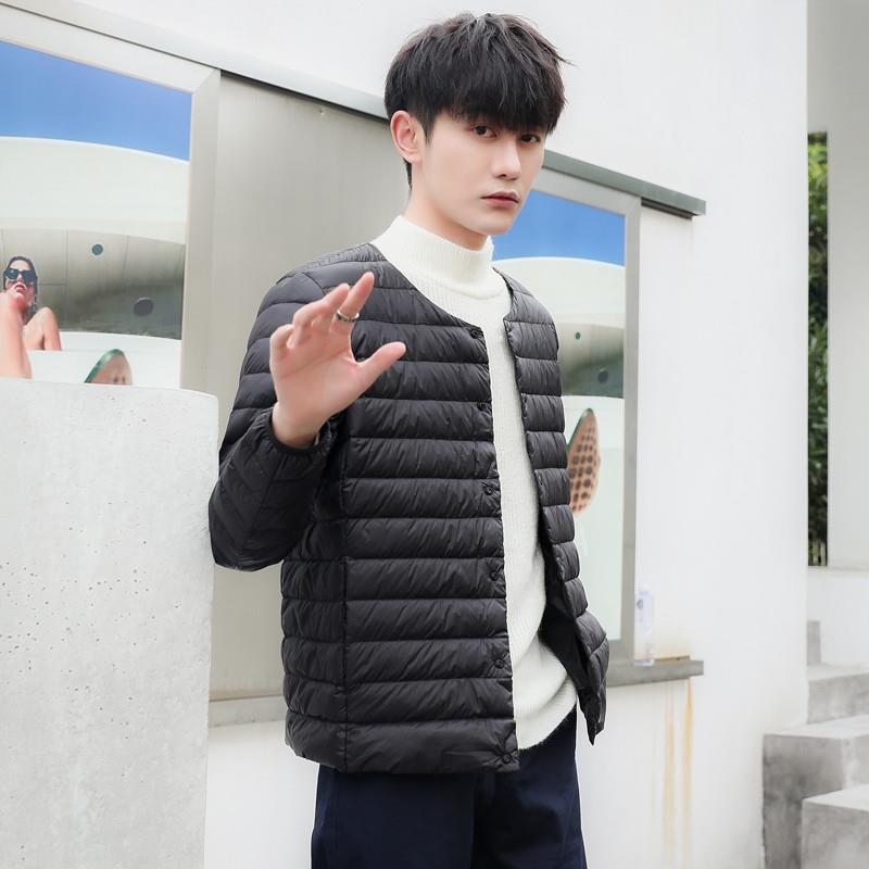 初中学生轻薄羽绒服男内胆轻便内恤内搭冬季保暖外套大童校服神器