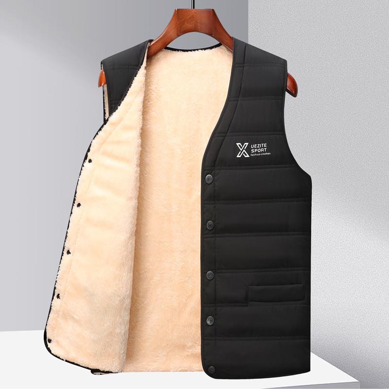 青少年冬季加绒棉马甲内胆男初中学生轻薄保暖背心高中生校服神器