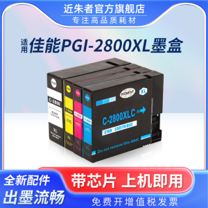 近朱者 适用canon佳能IB4080 MB5080 IB4180 MB5480 5180打印机2800墨水盒 PGI-2800颜料墨水盒 IB4080墨盒