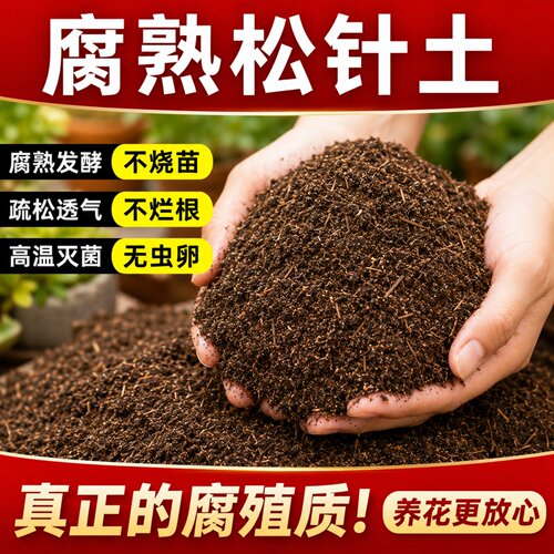 天然松针腐殖土发酵腐熟