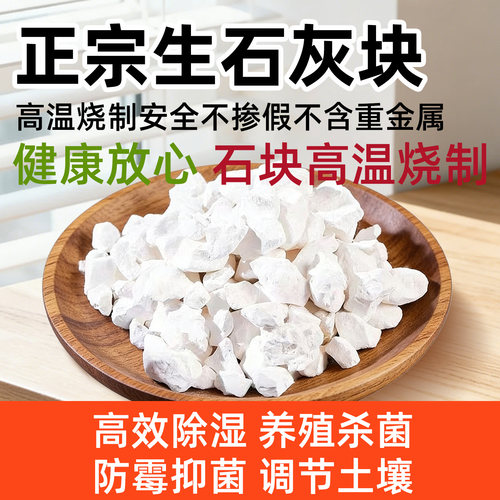 正宗高纯度生石灰大块除湿非消毒