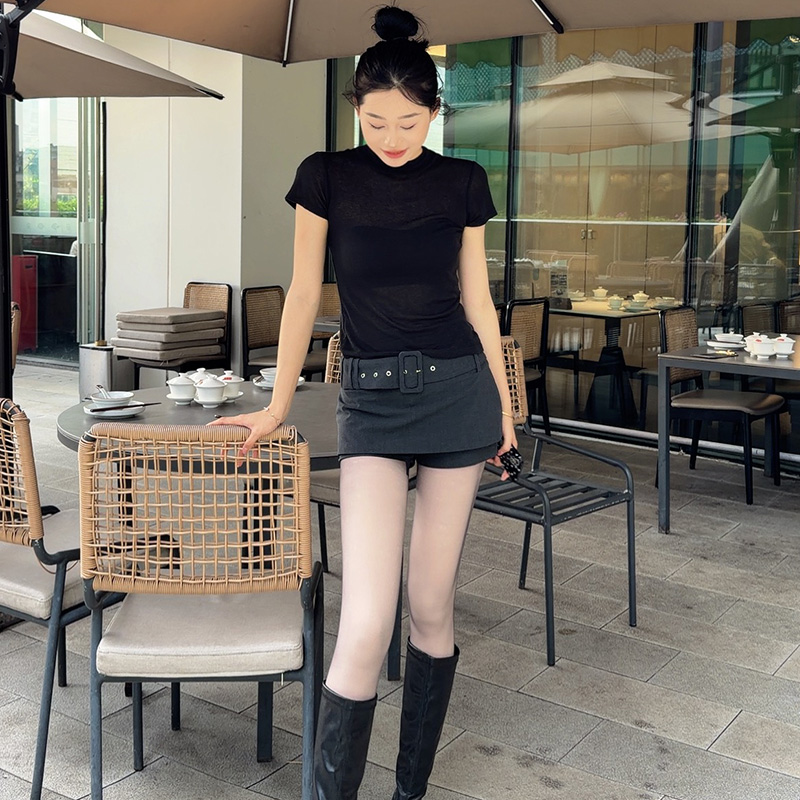 高个子款黑透肤光腿神器女秋冬裸感超自然黑丝连裤打底袜加绒加厚