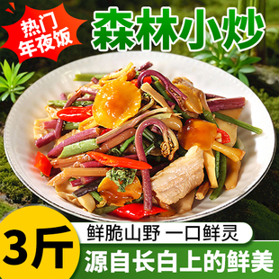 东北特色森林小炒山野菜食用蘑菇混合野菜长白山特产年夜饭500克