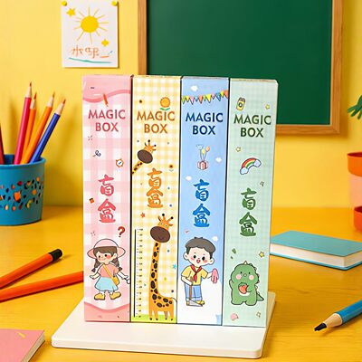 卡通铅笔盲盒全班创意小
