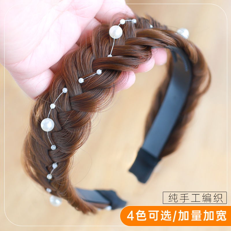 凌乱鱼骨辫子发箍-显气质自然