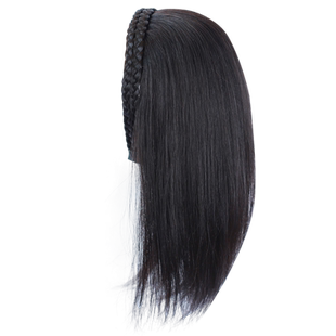 后脑勺辫子发箍式补发块半头式头顶盖白发发量少增加发量真人发丝