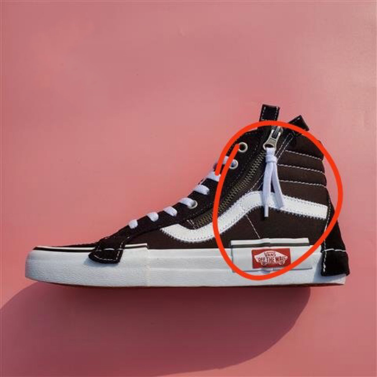 jx适配万斯vans解构sk8拉链头拉链鞋带头黑白灰黄红粉短鞋带绳条