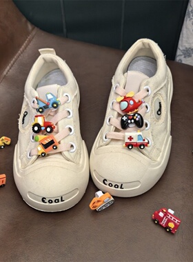 新款男孩汽车鞋带扣卡通运动鞋装饰鞋花男童挖掘机飞机童鞋配饰