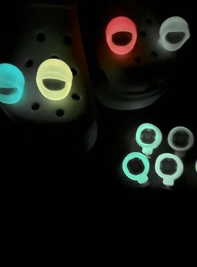 果冻夜光款洞洞鞋鞋灯户外运动照明防水灯沙滩花园鞋夜灯装饰配件