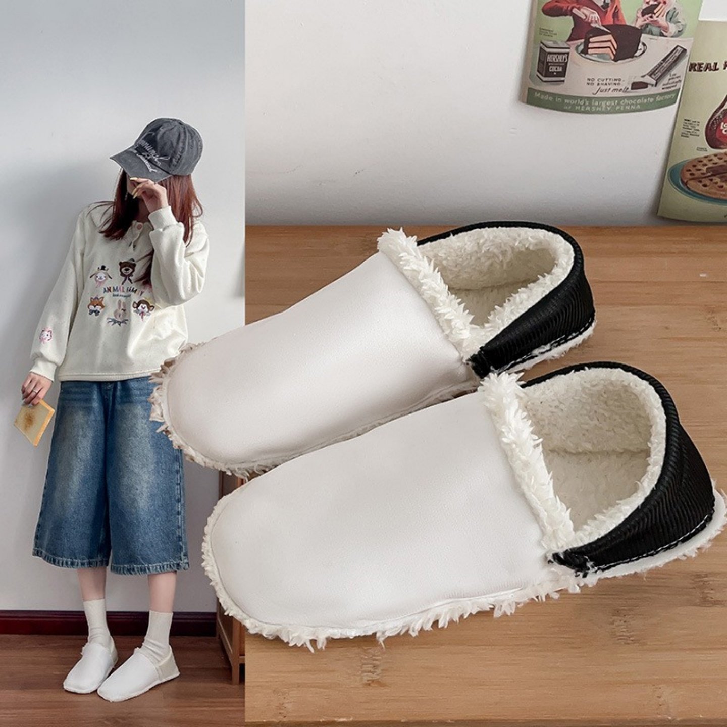 洞洞鞋毛绒内胆冬季棉拖加绒加厚替换鞋垫厨师护士鞋保暖棉鞋内芯,流行男鞋,洞洞鞋,淘宝优惠券,粉丝福利购,淘宝优惠卷