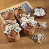 DIY装 适配MIU系美拉德蕾丝串珠蝴蝶结鞋 穆勒鞋 扣德训袋鼠鞋 饰 挂鞋