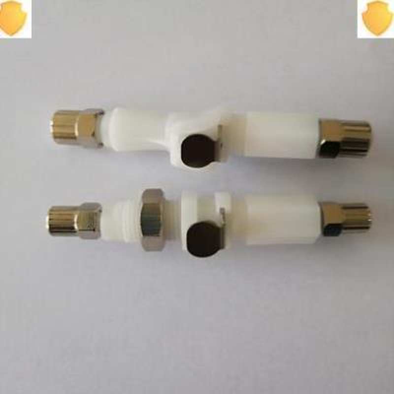 cpc快速接头快速插拔螺母锁紧式不锈钢按键带阀芯直通止水接头。