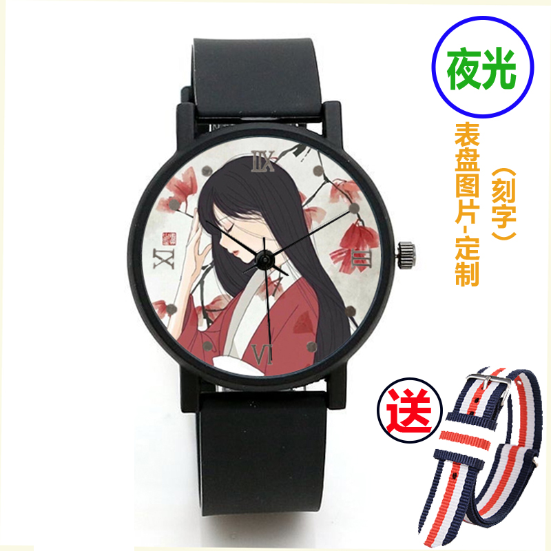 ins超火的夜光手表女中学生韩版简约潮流原宿学院风小清新森女系