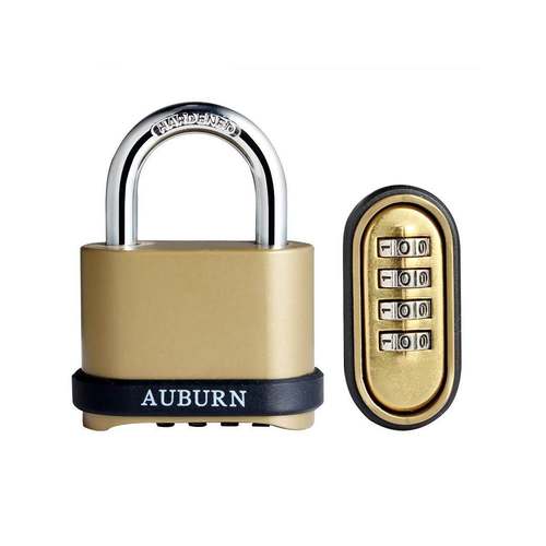 AUBURN密码挂锁 办公宿舍室内外大门锁 车厢门锁防盗锁具7612