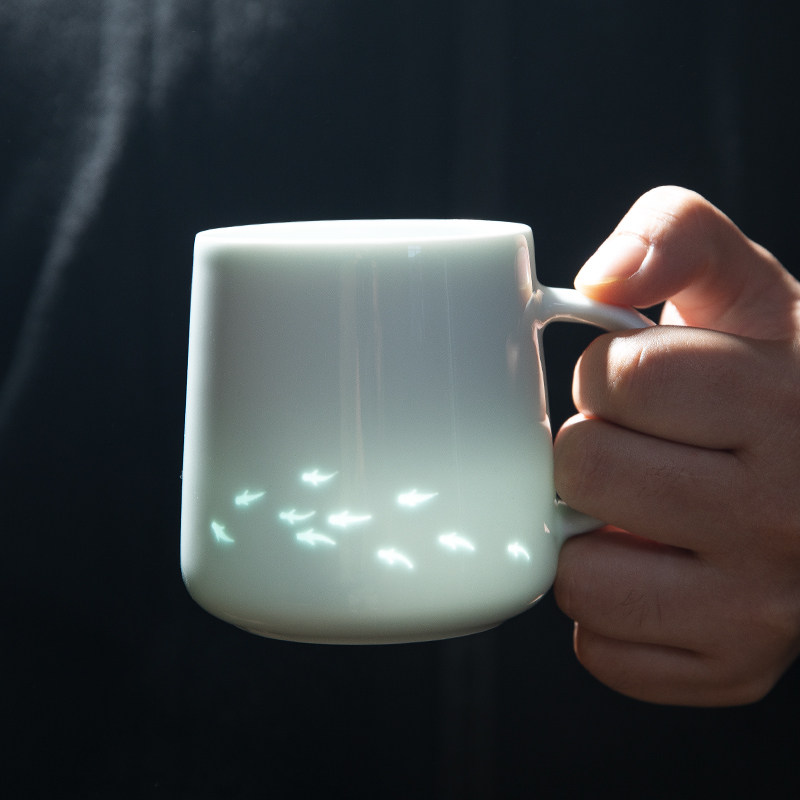 戏鱼茶杯陶瓷杯子中古马克杯情侣对杯礼物办公室女生高颜值咖啡杯,餐饮具,马克杯,淘宝优惠券,粉丝福利购,淘宝优惠卷