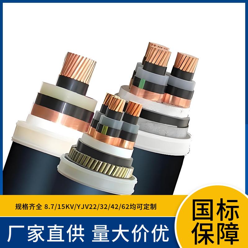 ZCYJV ZRYJV22 6/10KV 8.7/15KV铜芯钢带铠装中高压电力电缆