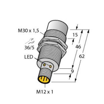Turck 图尔克NI30U-EM30WD-AP6X-H1141/3GD 电感式接近开关传感器