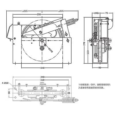 奥德普限速器OX-240 240A 240B 240E 240F全系夹绳器原厂电梯配件