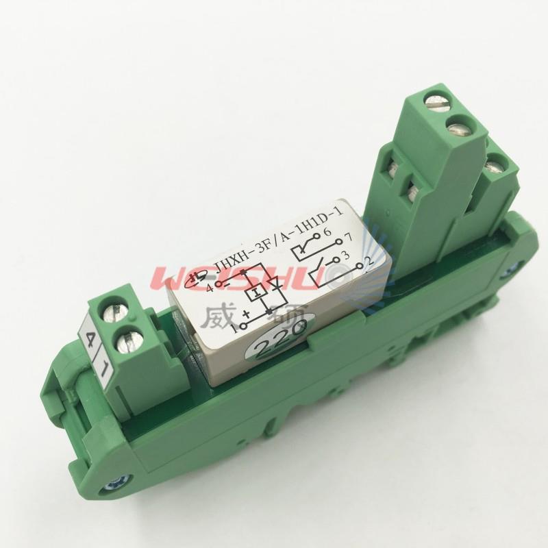 促销NHDE南昌洪都无线电厂JHXH-3F-A-1H1D-220-1导轨组合继电器2H
