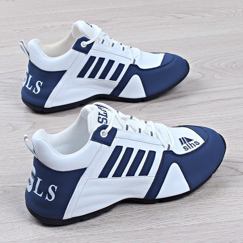 男鞋秋季透气2025新款休闲鞋子潮鞋阿甘跑步运动鞋男士老爹鞋真皮