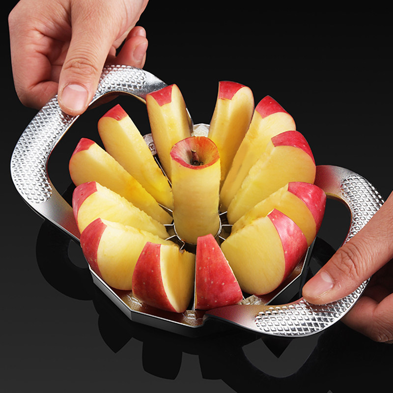 304不锈钢切苹果神器水果火龙果切片块大号花朵型分割多功能去核
