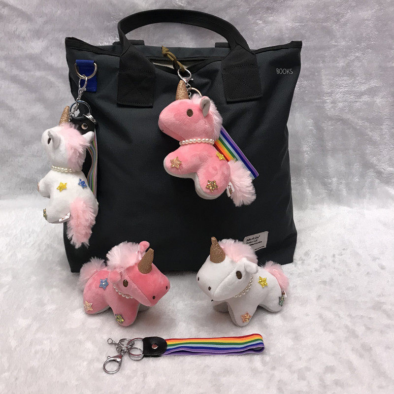 ins网红独角兽毛绒钥匙扣小马公仔玩偶挂饰书包挂件钥匙链礼物女在类目 玩具/童车/益智/积木/模型, 毛绒布艺类玩具中 - 来自Buy2taobao.com提供专业的淘宝代购服务