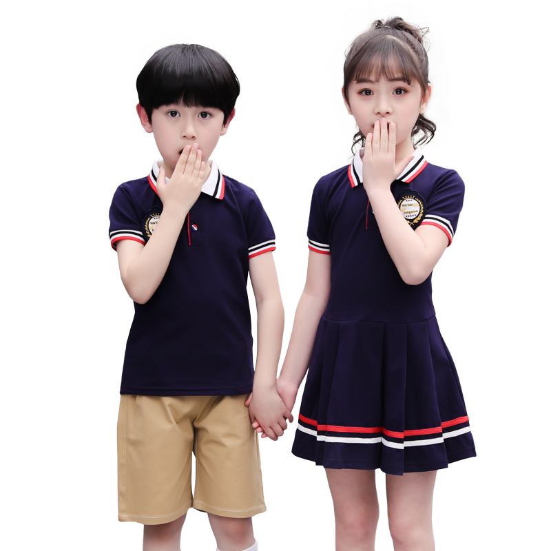英伦学院风校服套装小学生夏季新款儿童毕业班服演出服幼儿园园服
