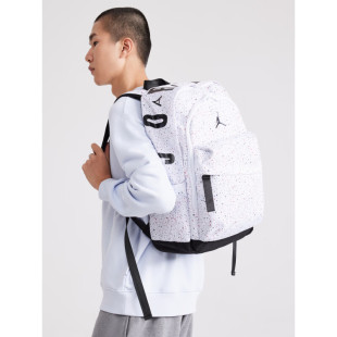 JORDAN耐克aj儿童双肩包学生书包满印青少年多功能背包满天星大号